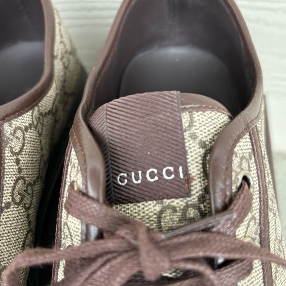 Gucci GG Supreme Tan Brown Sneakers, Like New 🔥 - Picture 8 of 11